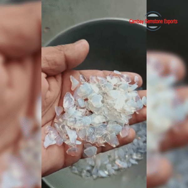 WHITE AGATE STONES CHIPS
