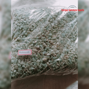 Natural Aquamarine Uncut Gemstone Chips Making For Necklace Gemstone
