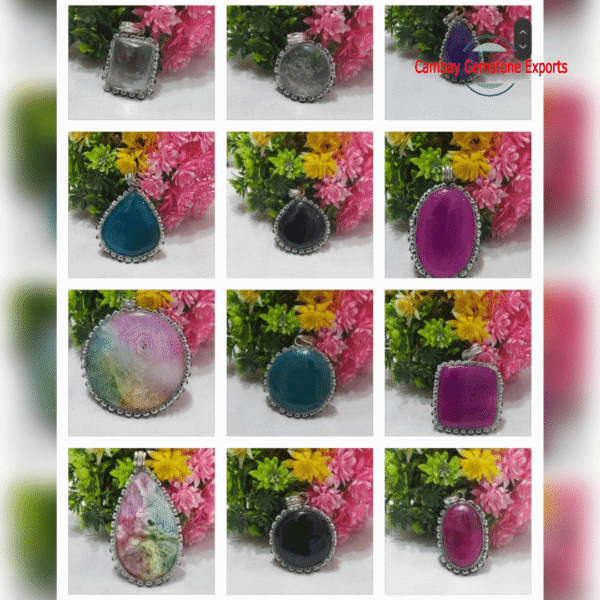 DRUZY STERLING PENDANTS