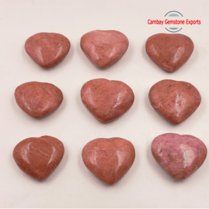 Natural Pink Jasper Gemstone Heart Shape Loose Gemstone