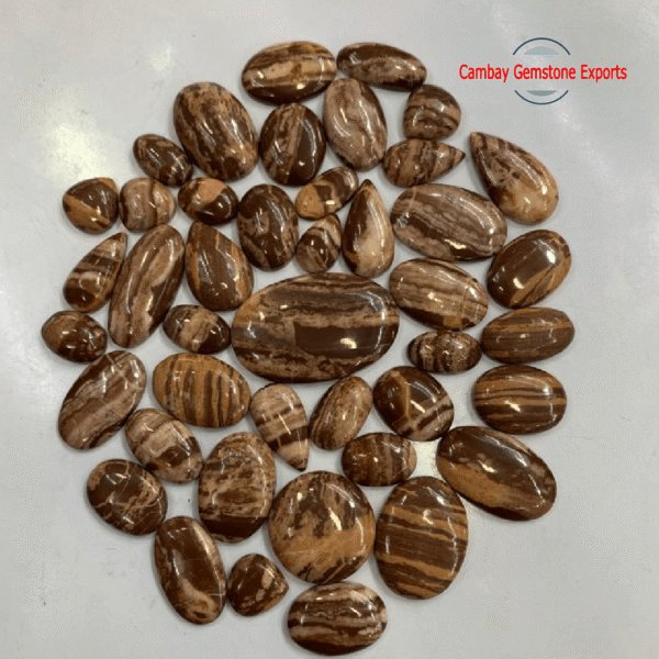 New-Project-2023-05-21T141838.536-min.png Natural Brown Agate Cabochon Loose Gemstone Beautiful Jewelry's Gemstone