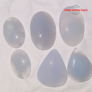Natural White Gemstone Beautiful Flat Back Cabochon Loose Gemstone