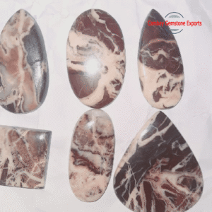 Natural Coconut Jasper Cabochon Loose Gemstone Flat Back Cabochon Loose Gemstone