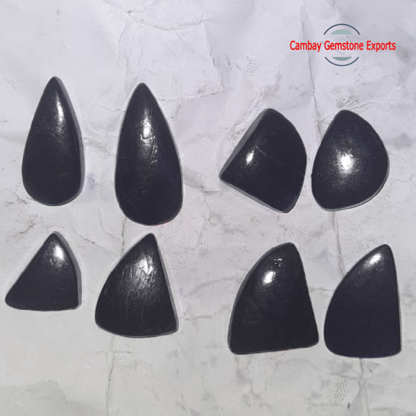 Natural Black Gemstone Loose Cabochon Gemstone