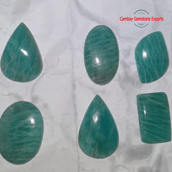 Natural Amazonite Flat Back Cabochon Loose Gemstone Wholesale Gemstone
