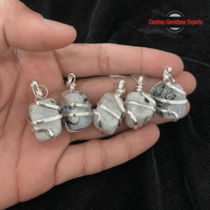 TUMBLED STONES WRAP PENDANTS