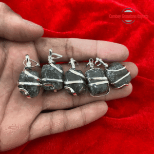 TUMBLED STONES WRAP PENDANTS