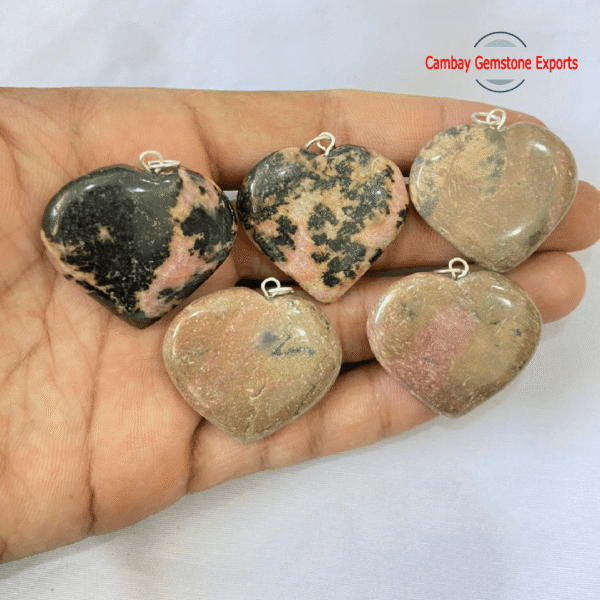 GEMSTONE HEART PENDANTS
