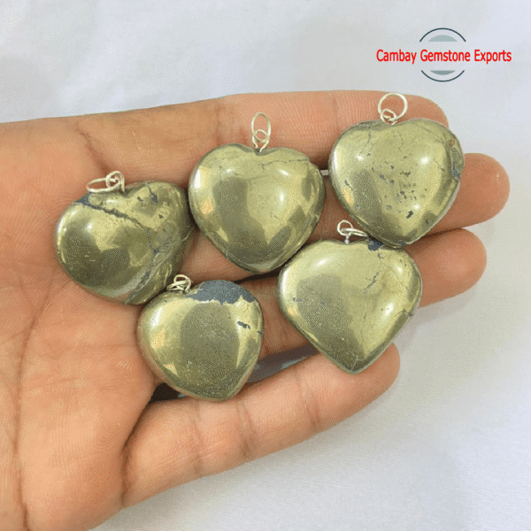 GEMSTONE HEART PENDANTS