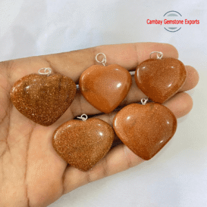 GEMSTONE HEART PENDANTS