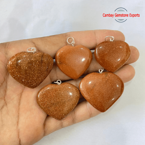 GEMSTONE HEART PENDANTS