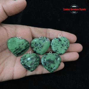 GEMSTONE HEART PENDANTS