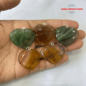 GEMSTONE HEART PENDANTS