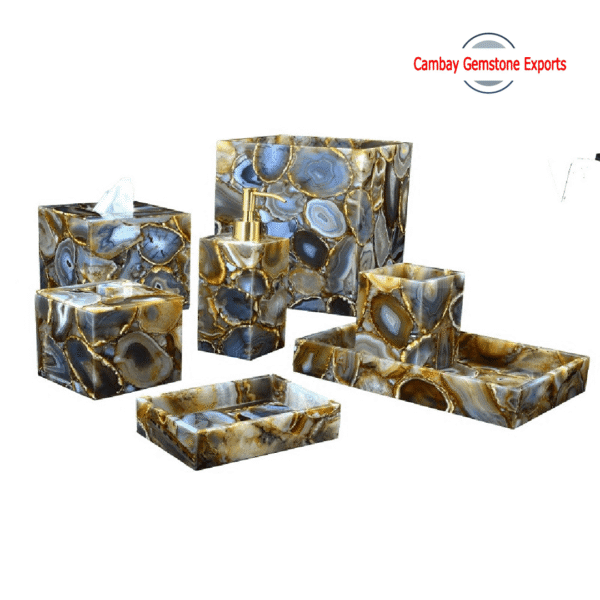 New-Project-2023-06-04T165457.377-min.png Natural Less Agate Gemstone Bathroom Set Gift For Mother Bathroom Set