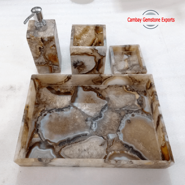 New-Project-2023-06-04T165553.702-min.png Natural Brown Agate Gemstone Bathroom Set Gift For Everyone Bathroom Set
