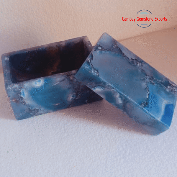 New-Project-2023-06-04T170020.065-min.png Natural Blue Agate Gemstone Unique Bathroom Set Gift For Him Bathroom Set