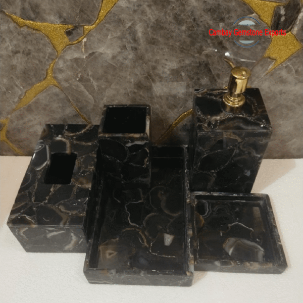 New-Project-2023-06-04T170214.557-min.png Natural Blue Black Agate Gemstone Bathroom Set Thanks Giving Bathroom Set