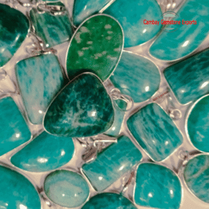 Natural Amazonite Cabochon Gemstone Pendant Handmade Jewelry's Pendant
