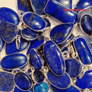 Natural Lapis Lazuli Cabochon Gemstone Pendant Ready To Wear Christmas's Gift