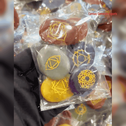 7 Chakra Oval Carving Set