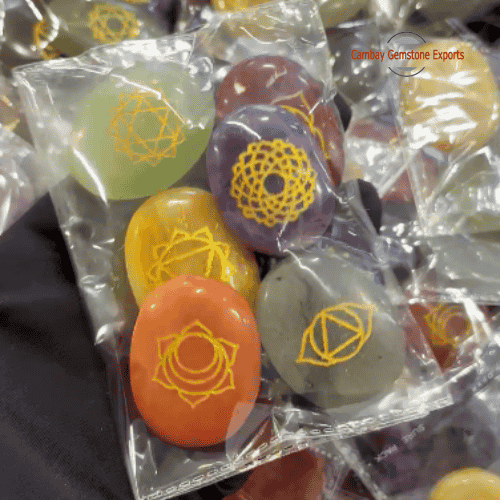 7 Chakra Oval Carving Set