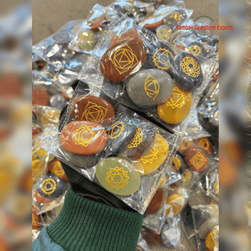 7 Chakra Oval Carving Set