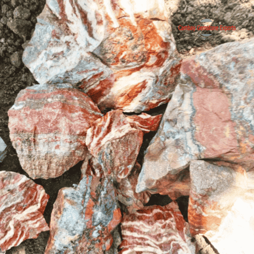 Indian Agate Fancy Zebra Tiger Rough Stone