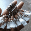 Selenite Big Bottle Keychain