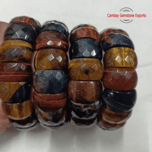 Multi Color Faceted Gemstone Bracelets 2