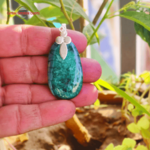 New-Project-22-4.png Chrysocolla Agate Chalcedony Pendants
