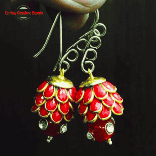 Agate Beads Earrings #13