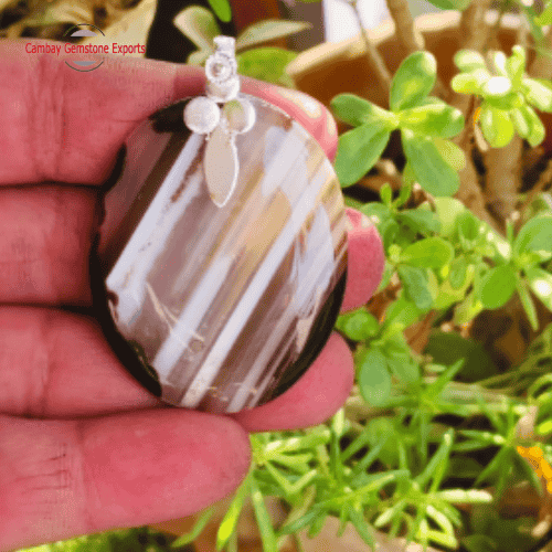 Sulemani Agate Chalcedony Pendants