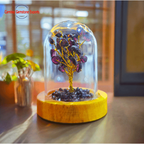 Amethyst Quartz Gem Tree Show Piece