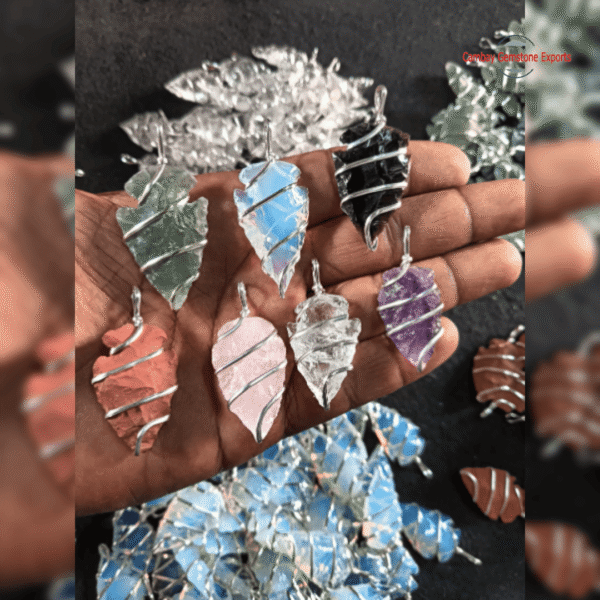 Arrowheads Spiral wrap Pendands