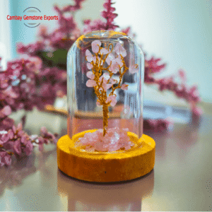 Rose Quartz GemTree Show Pieces
