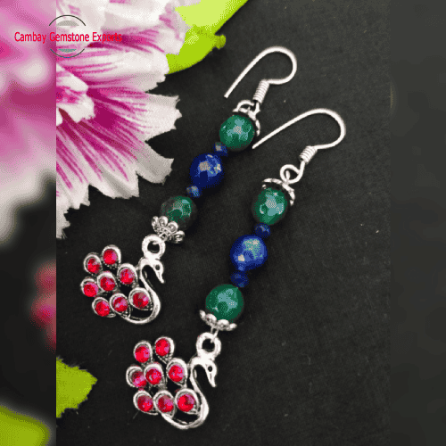 Agate Beads Earrings #33