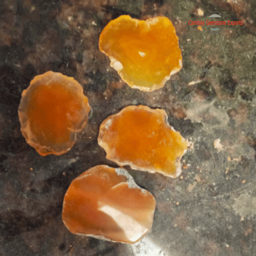 Yellow Agate Slices – Premium 1" to 2" Crystals