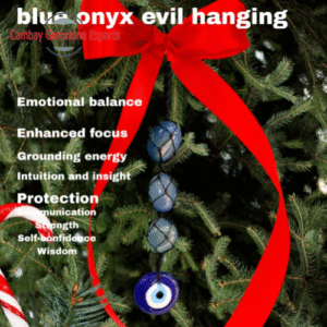 Blue Onyx Evil Hanging