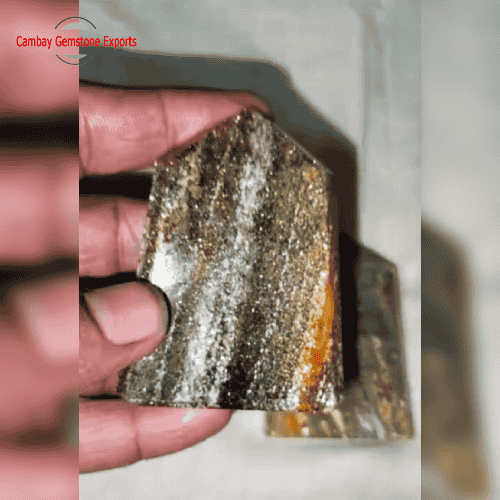 Black Flat Jumbo Sunstone