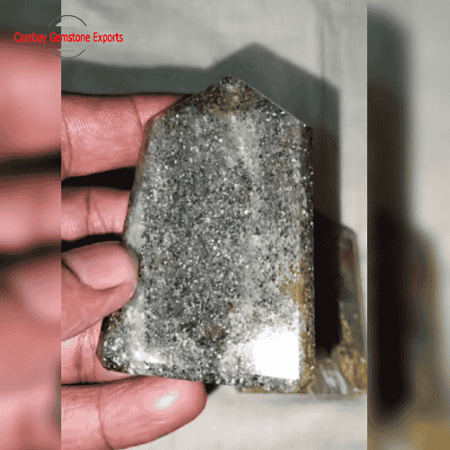 Black Flat Jumbo Sunstone