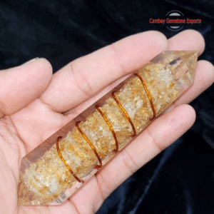 Tibetan Crystal Mix Stone Orgonite Wand