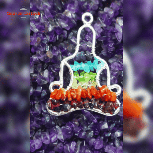 Amethyst Heart Hangers