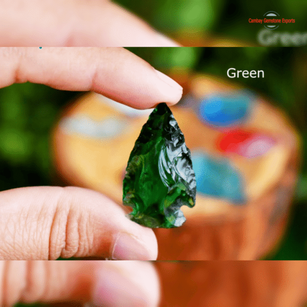 Green Glass Arrowhead – 1" to 1.5"