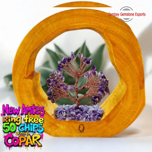 Gem Chip Tree with Wooden Base #2