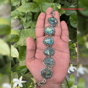 #2 Abalone Shell German Silver Bracelets