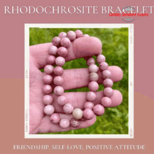 Natural Pink Jasper Gemstone Bracelet Amazing Round Shape Gemstone Bracelet