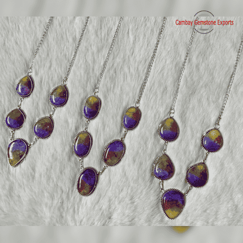New-Project-82.png Agate Rainbow Cab Single Necklaces #2