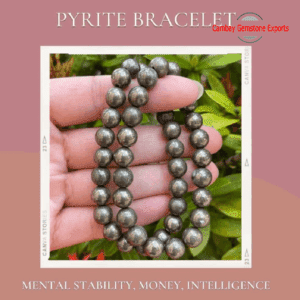 Natural Pyrite Gemstone Bracelet Fantasticks Round Shape Gemstone Bracelet