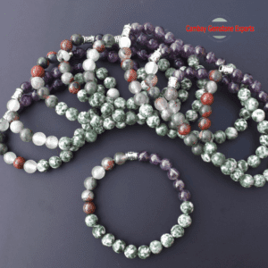 Natural Carnilian and Smokey Quartz Gemstone Bracelet Unique Buddha Bracelet Gift For Mother