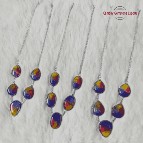 New-Project-84.png Agate Rainbow Cab Single Necklaces